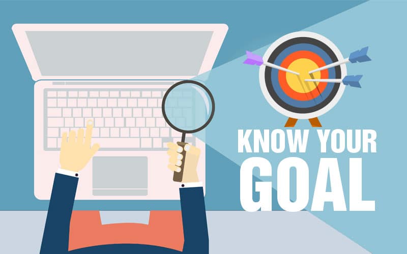 knowing the goal of your website thru seo