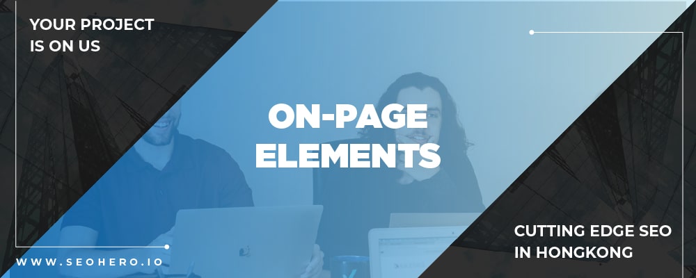 on page elements 100