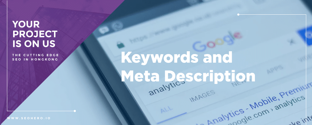 Keywords and Meta Description